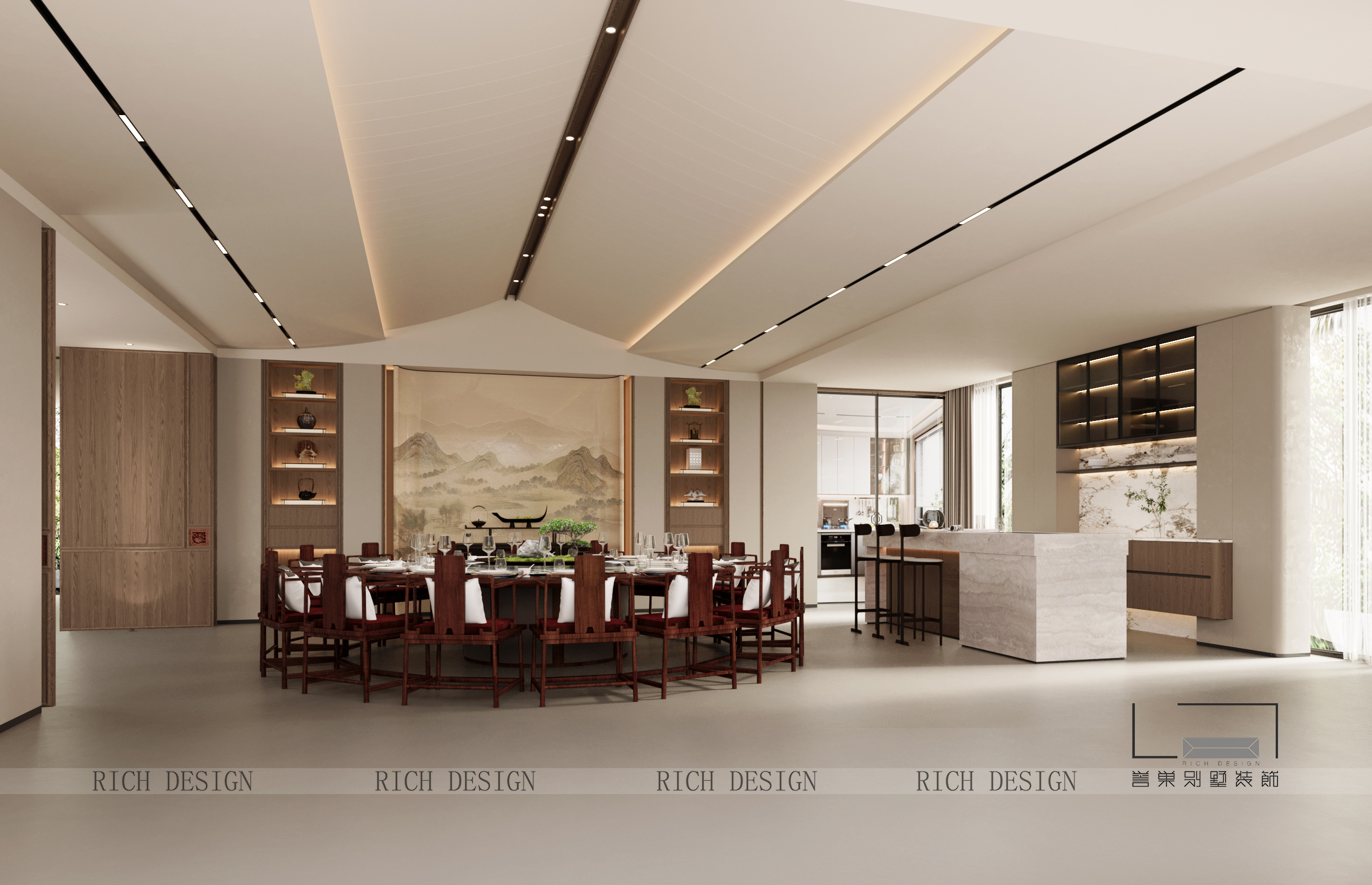 譽(yù)巢·曦城 | 詩意棲居 古韻今風(fēng)別墅裝修效果圖